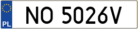 Truck License Plate